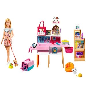 Black Friday | Barbie Doll and Pet Boutique Playset with Pets and Accessories