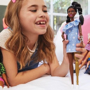 Black Friday | Barbie Fashionista Doll 146 Star Print Denim Dress
