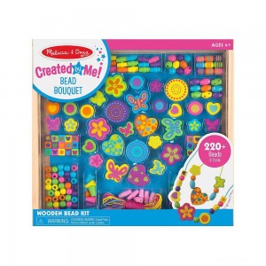 Black Friday | Melissa & Doug Bead Bouquet Deluxe Wooden Bead Set With 220+ Beads for Jewelry-Making - Sale